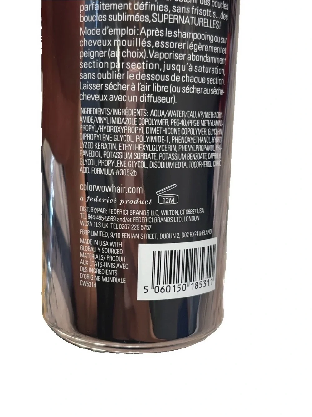 NEW Color Wow Dream Coat for Curly Hair 16.9 oz / 500 mL Frizz-Free Curl Spray